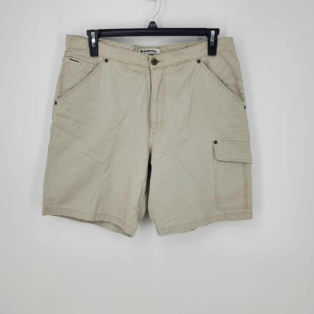Columbia Mens Khaki Carpenter Shorts Size 36